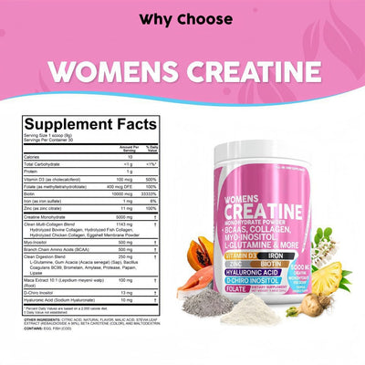 Spot Quick TK Amazon Hot Selling Women's Creatine Monohydrate Powder Creatine Monohydrate